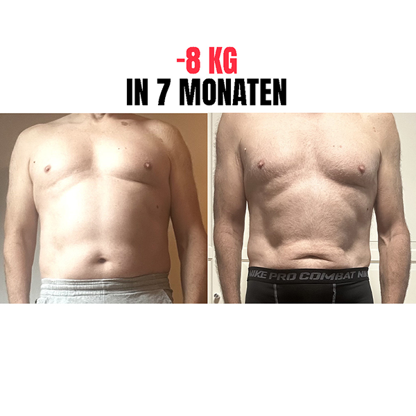 Vorher-Nachher-Vergleich H-P: 10 kg Gewichtsverlust